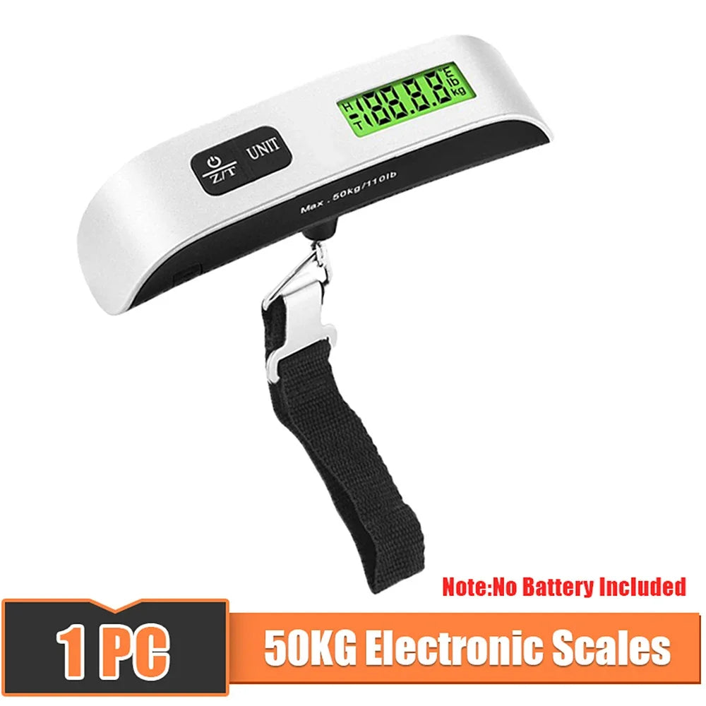 50kg 10g Digital Scale Electronic Balance Kitchen Luggage Hanging Scale Weight Suitcase Travel Scale Baggage Bag Weight Tool