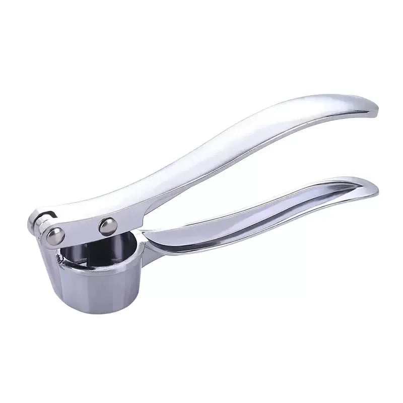 1pc Silvery Stainless Steel Garlic Masher Kitchen Vegetable Cooking Extruder Manual Ginger Grinder And Tool Kitchen Accessories