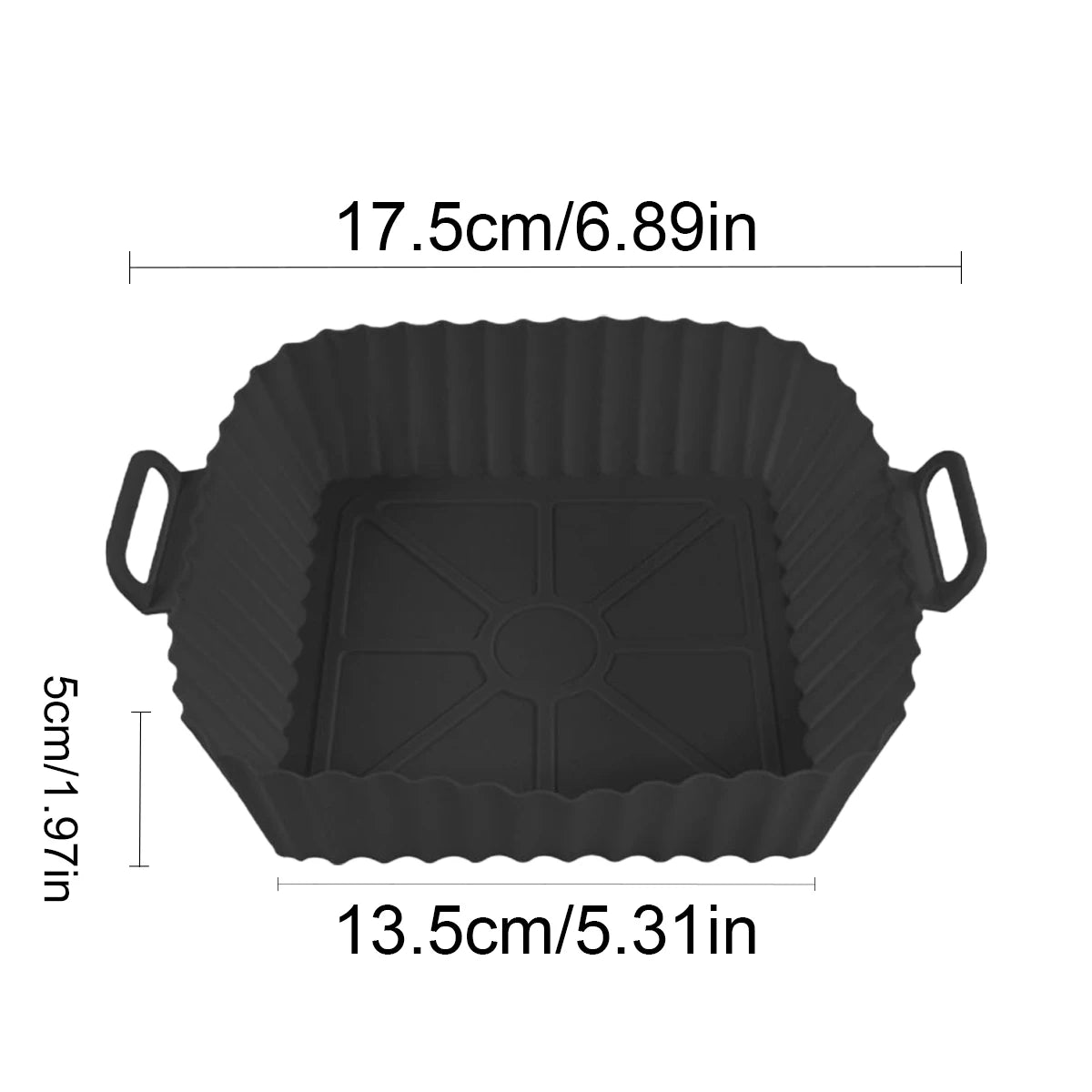 Silicone Air Fryer Liners Pot,Airfryer Basket Cooking Gadgets ,Reusable Baking Tray Non-stick Pizza Pan Oven Kitchen Accessories