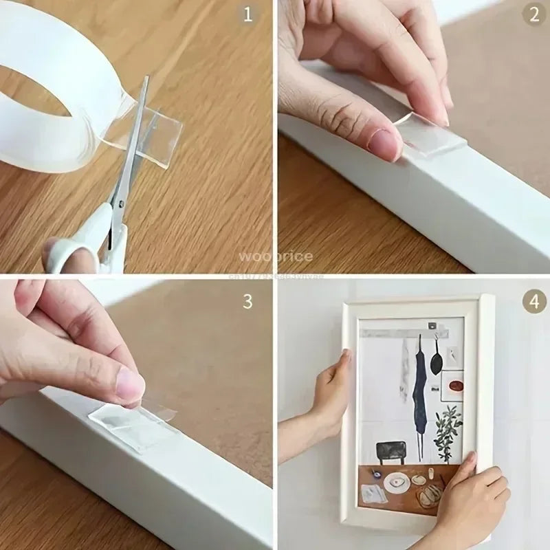 Double Sided Nano Tape Extra Strong Decorative Adhesive Tape Thickened Transparent Waterproof Tape Glue Useful Things for Home