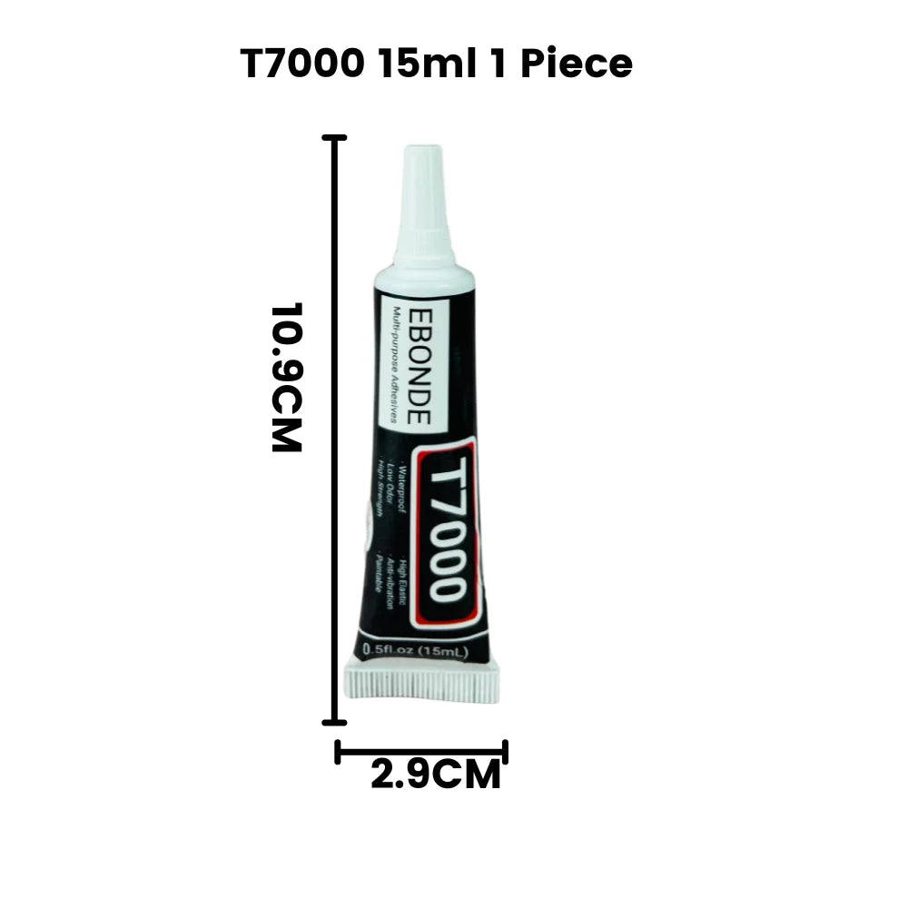 T7000 Black Contact Cellphone Tablet Repair Adhesive Strong T-7000 Glue 15ML 50ML 110ML with Fine Needle
