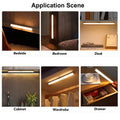 LED Motion Sensor Light Wireless USB  Rechargeable Night Light Portable Induction Lamp for Kitchen Cabinet Wardrobe Staircase