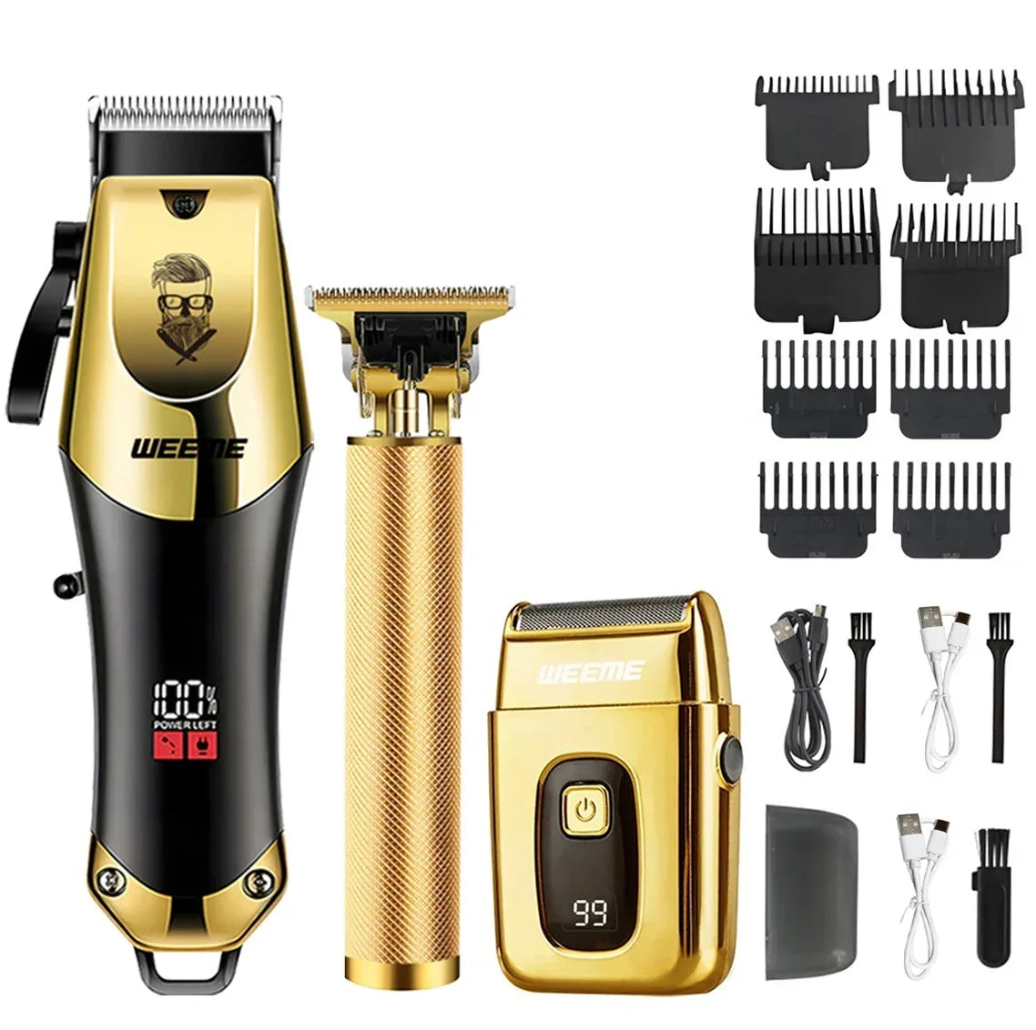 Cordless Electric Hair Cutting Machine Vintage Hair Clipper Portable Shaver Barber USB Fast Charging Hair Trimmer For Hairdresse