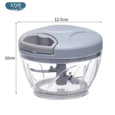 Home Kitchen Manual Ginger Grinder Garlic Mud Splasher Multifunctional Vegetable Cutter Handheld Meat Grinder Modern Minimalist