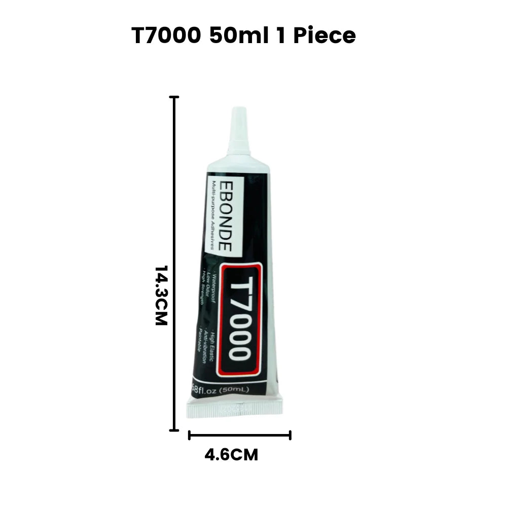 T7000 Black Contact Cellphone Tablet Repair Adhesive Strong T-7000 Glue 15ML 50ML 110ML with Fine Needle