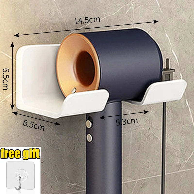 Hair Dryer Holder Wall Dryer Cradle Straightener Stand Hairdryer Organizer Box Toilet Blower Holder Shelf Bathroom Accessories