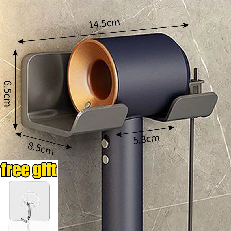 Hair Dryer Holder Wall Dryer Cradle Straightener Stand Hairdryer Organizer Box Toilet Blower Holder Shelf Bathroom Accessories