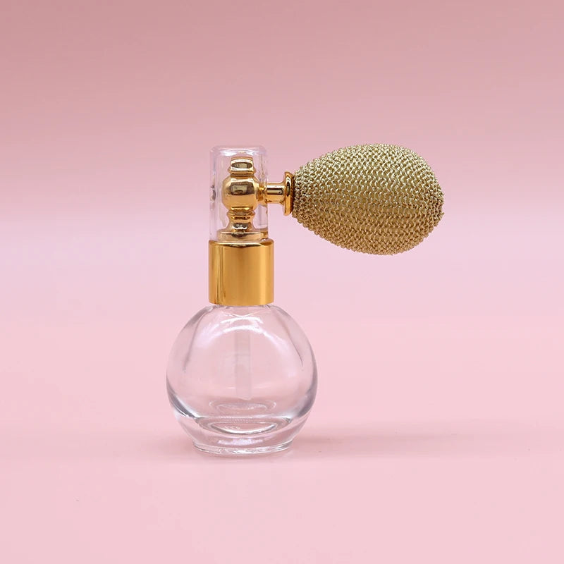 15ml Portable Vintage Crystal Glass Perfume Bottle With Airbag Atomizer Empty Cosmetic Container Mini Refillable Spray Bottles