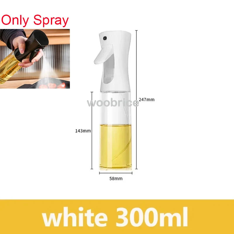 Oil Spray Plastic Household Kitchen Oil Spray Bottle Nebulizing Mist Filling Cooking Dual Use BBQ Camping Large Capacity