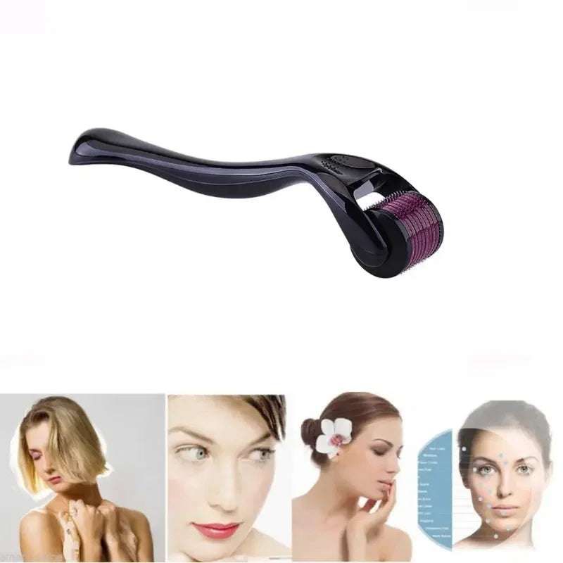 0.25mm Professional Microneedle Roller, 540 Titanium Microneedle Facial Skincare Beauty Massage Micro Grinding Tool, Massage