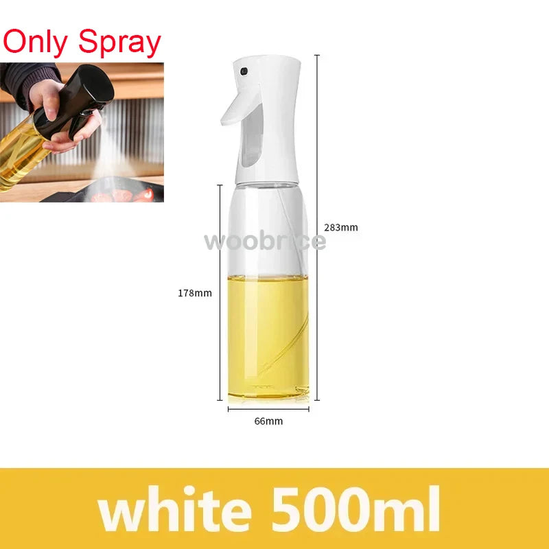 Oil Spray Plastic Household Kitchen Oil Spray Bottle Nebulizing Mist Filling Cooking Dual Use BBQ Camping Large Capacity