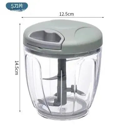Home Kitchen Manual Ginger Grinder Garlic Mud Splasher Multifunctional Vegetable Cutter Handheld Meat Grinder Modern Minimalist