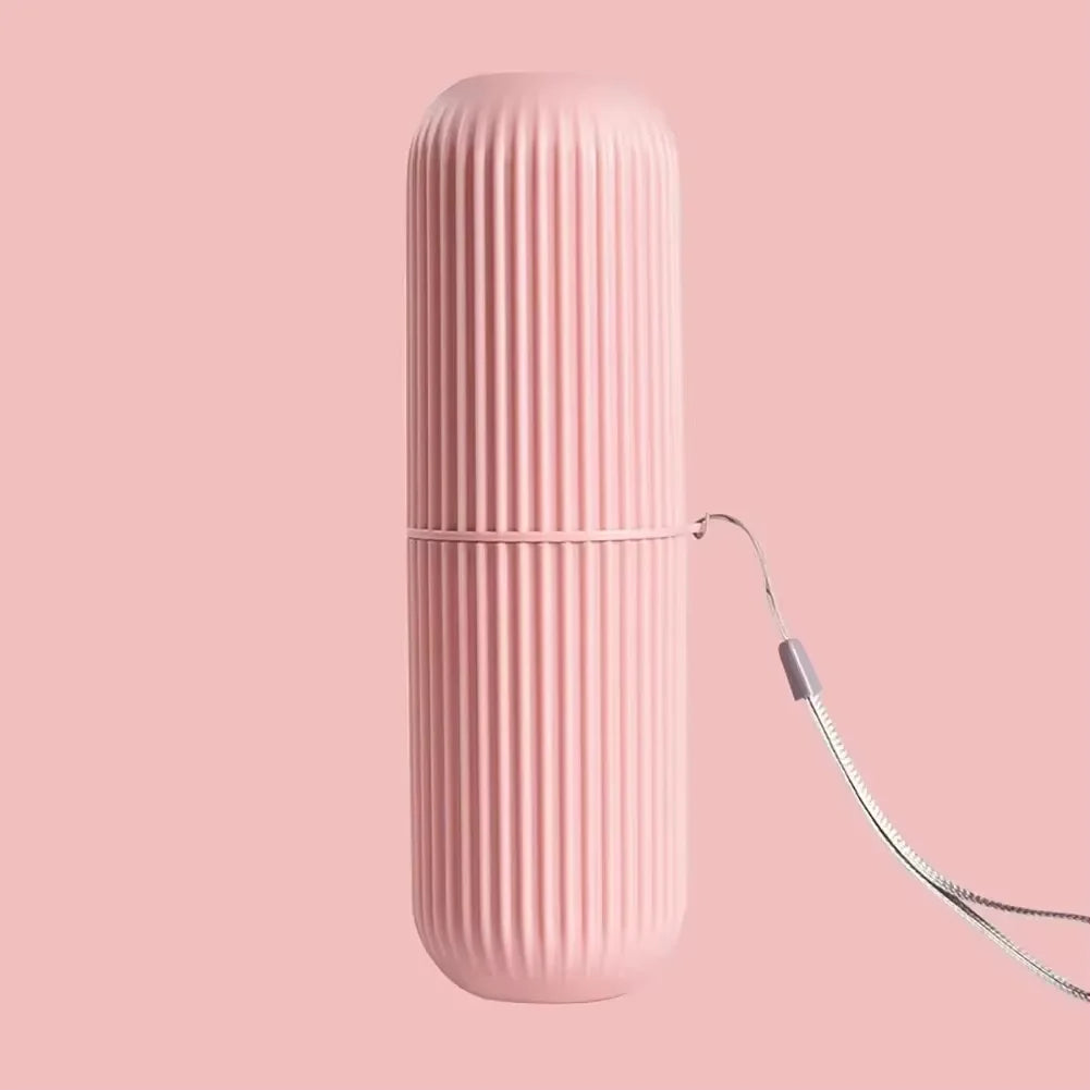 1Pc Portable Toothbrush Cup Bathroom Toothpaste Holder Storage Case Box Organizer Travel Toiletries Storage Cup New Creative