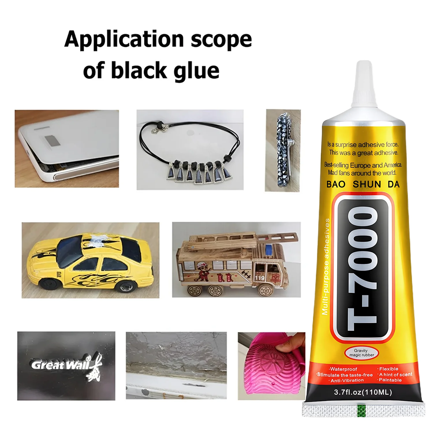 15ML 50ML 110ML B-7000 Clear Contact Phone Repair Adhesive Universal Glass Plastic DIY Glue T7000 with Precision Applicator Glue